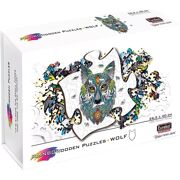 E2D Rainbow Wooden Puzzel Wolf 180 stuks - EUREKA 473614
